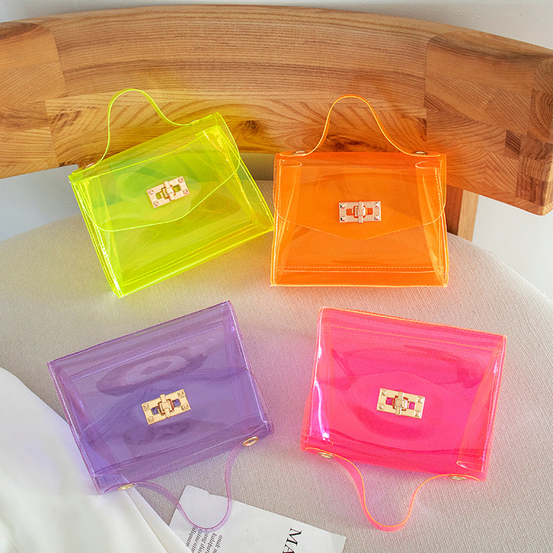 Unique Women's Korean Fashion Mini Transparent Shoulder Bags
