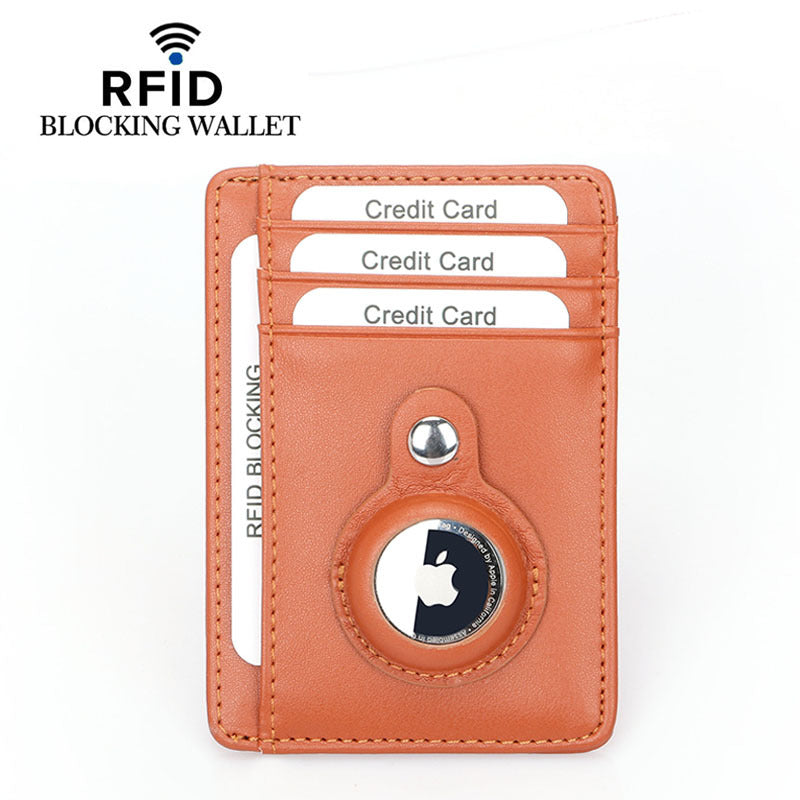 Women's Tracker Male Cowhide Carbon Fiber Pattern Card Holder