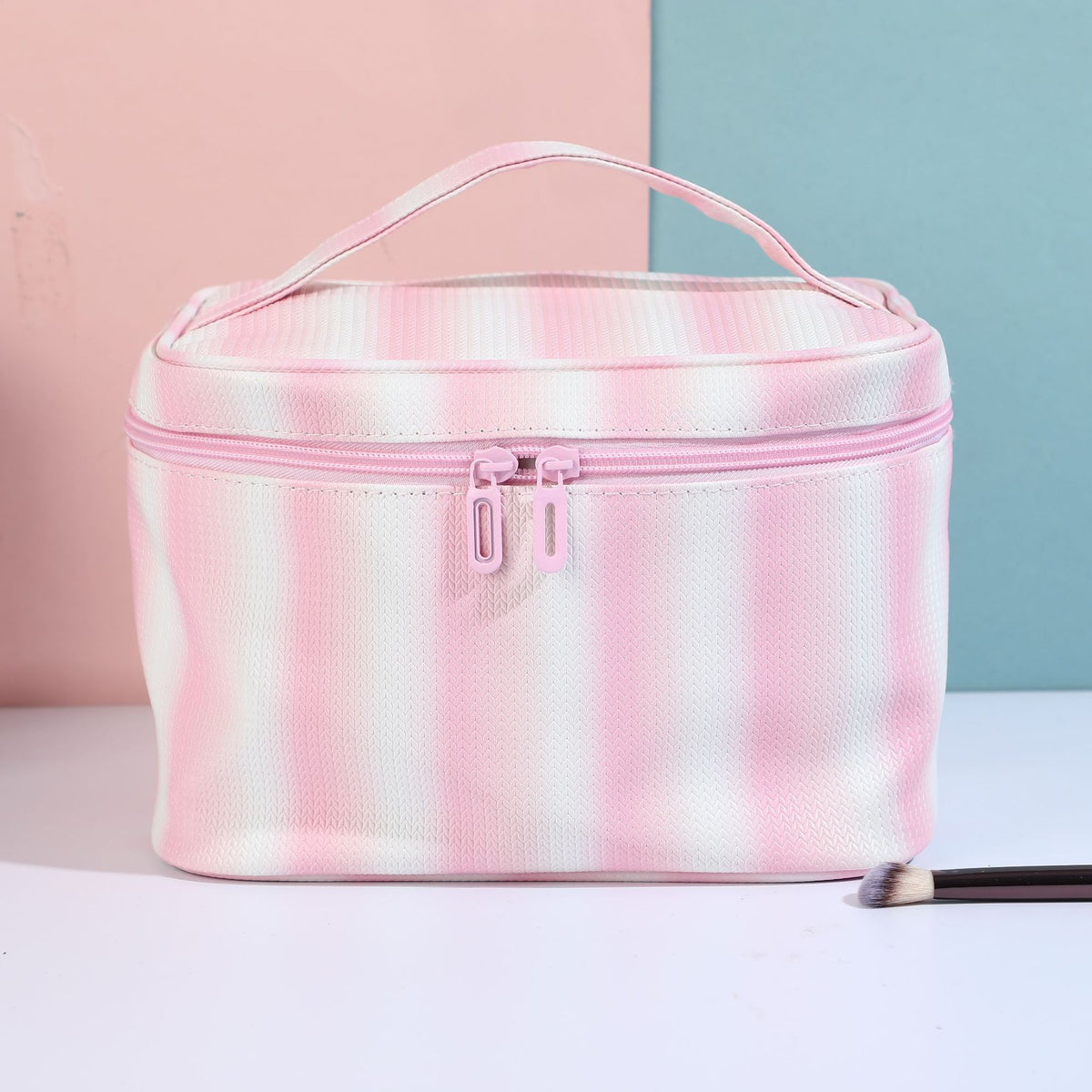 Transparent Striped Rainbow Portable Storage Wash Bags