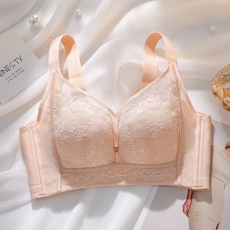 Cup Big Chest Show Sexy Breathable Crescent Inner Bras