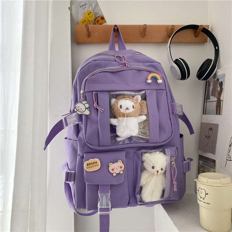 Large Capacity High Junior's Female Korean Backpacks