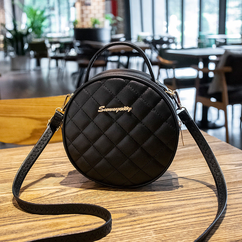Women's Style Color Matching Geometric Rhombus Embroidered Letters Standard Bags