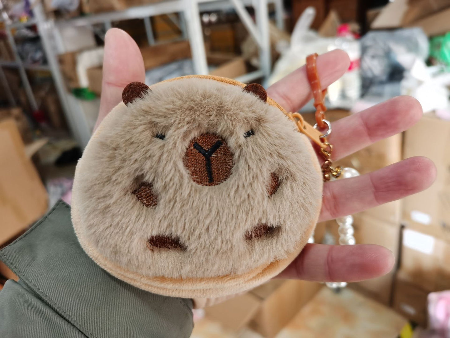 Children's Pendant Plush Creative Mini Clow Storage Coin Purses