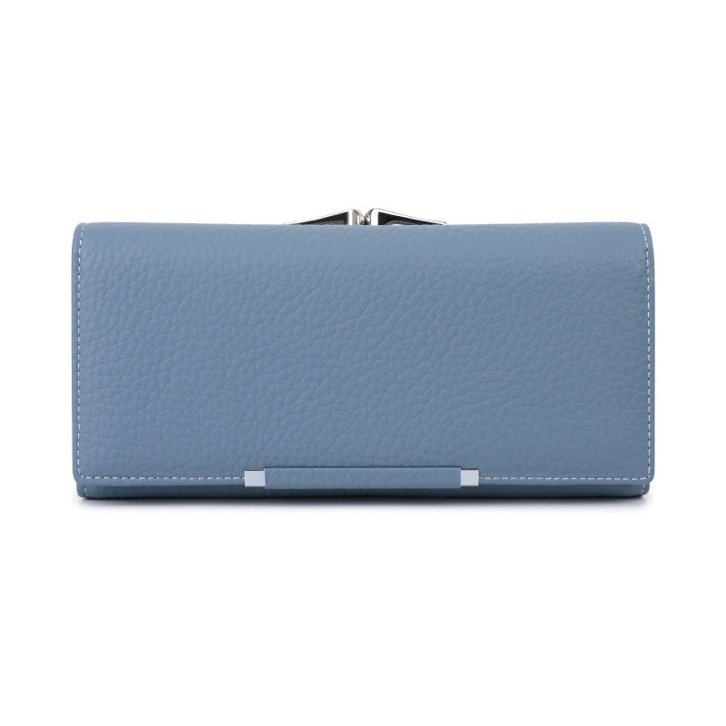 Women's Clutch Lychee Pattern Magnetic Snap Ladies Wallet