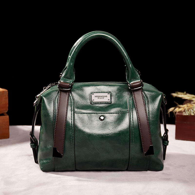 Women's Paul Retro Fashion Portable Large Capacity Handbags