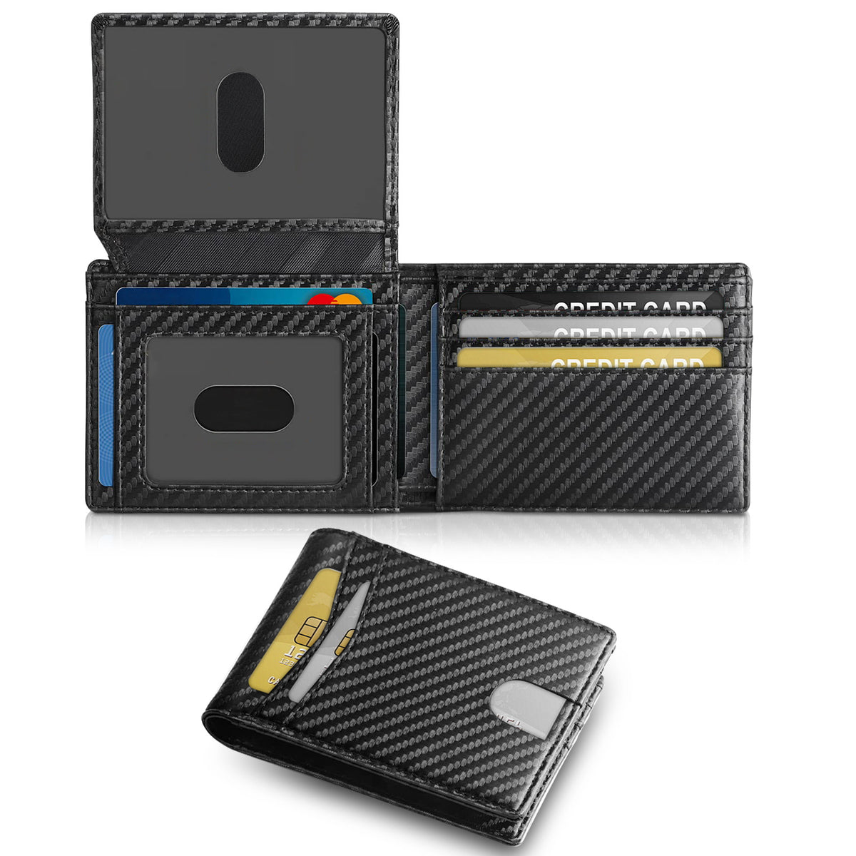 Men's Business Credit Slot Leather Simple Men's Wallet