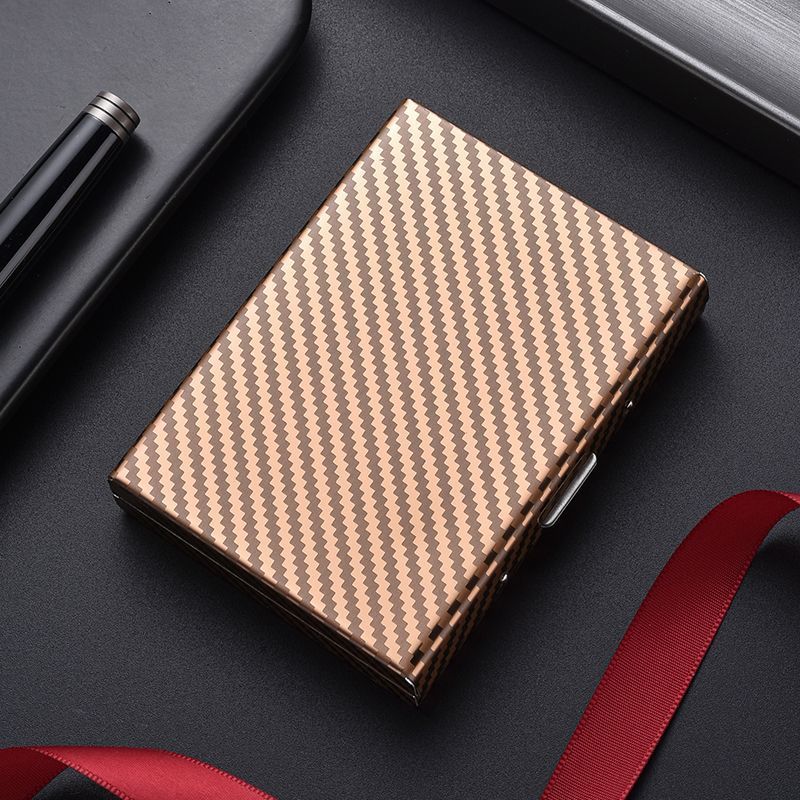 Women's & Men's & Swiping Metal Stainless Steel Box For Card Holder