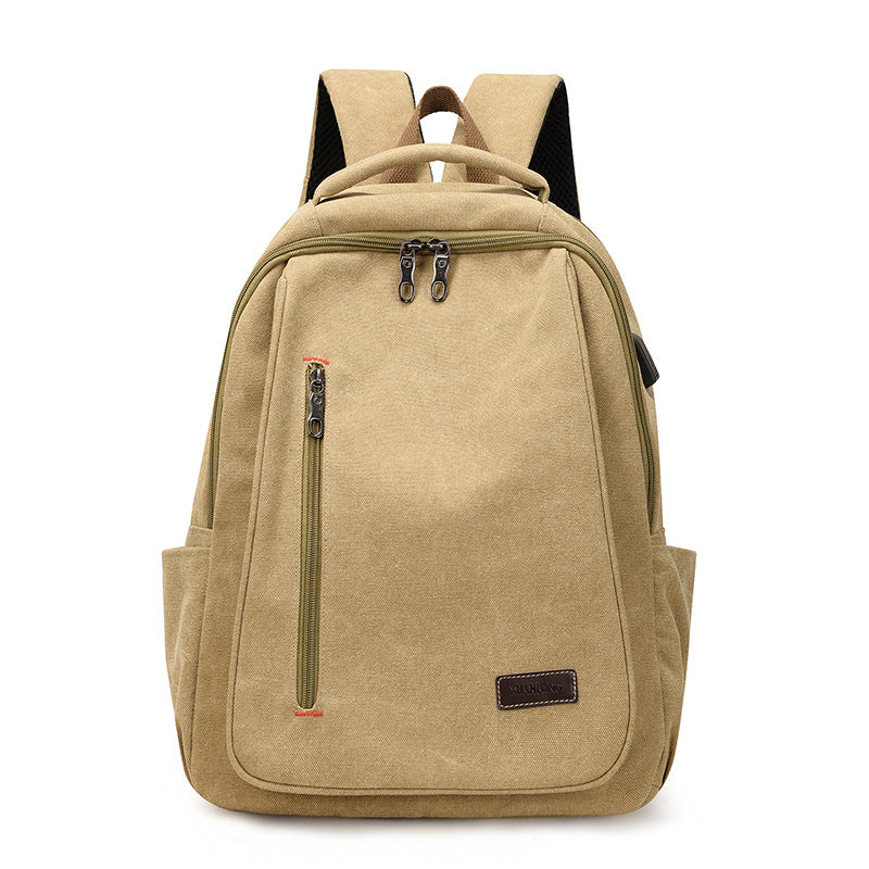 Women's Simple For Boys Canvas Large Capacity Wind Backpacks