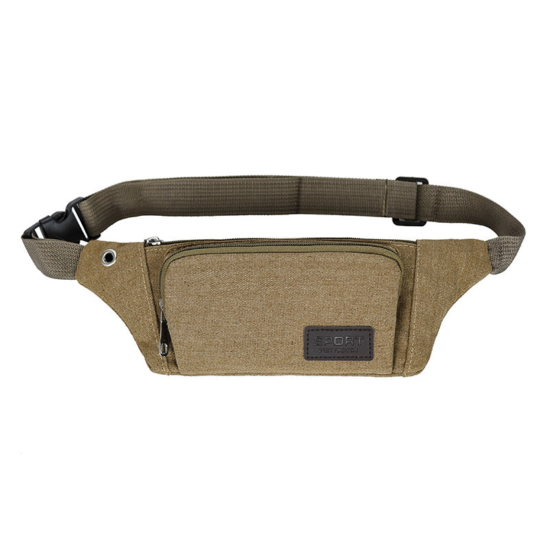 Women's & Men's & Canvas Fashion Large Capacity Storage Men's Waist Packs