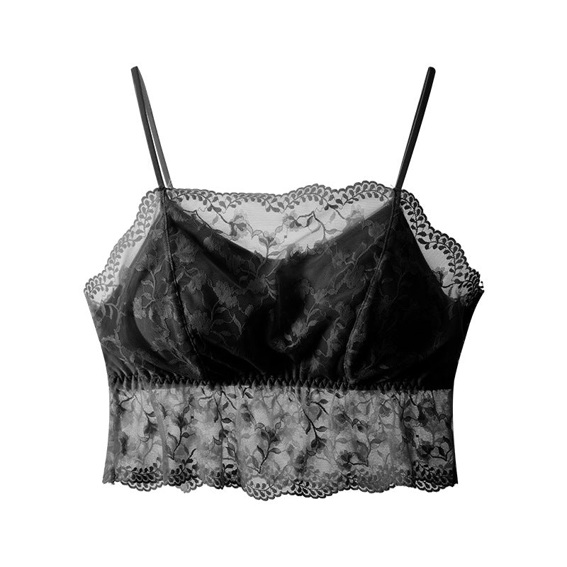 Women's Chest Beauty Back Sling Cup Wrap Tanks Camis