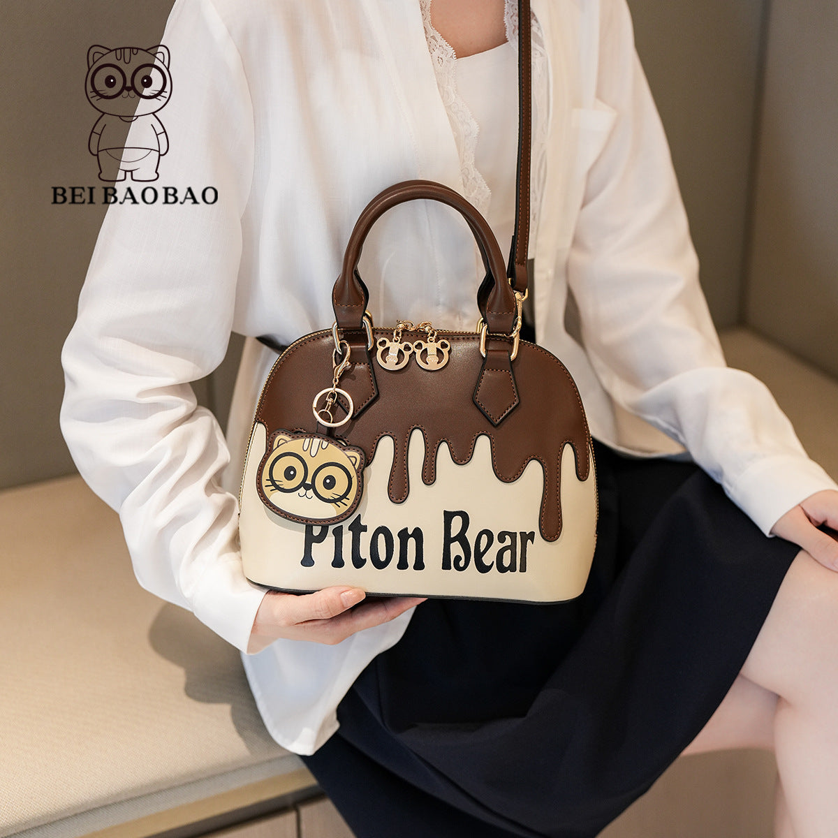 Source Cartoon Kitten Portable Large Capacity Versatile Bags