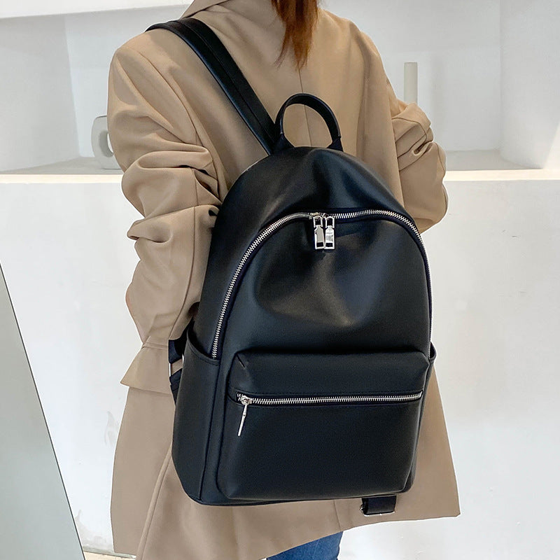 Women's Elegant Classic Soft Leather Trendy Backpacks