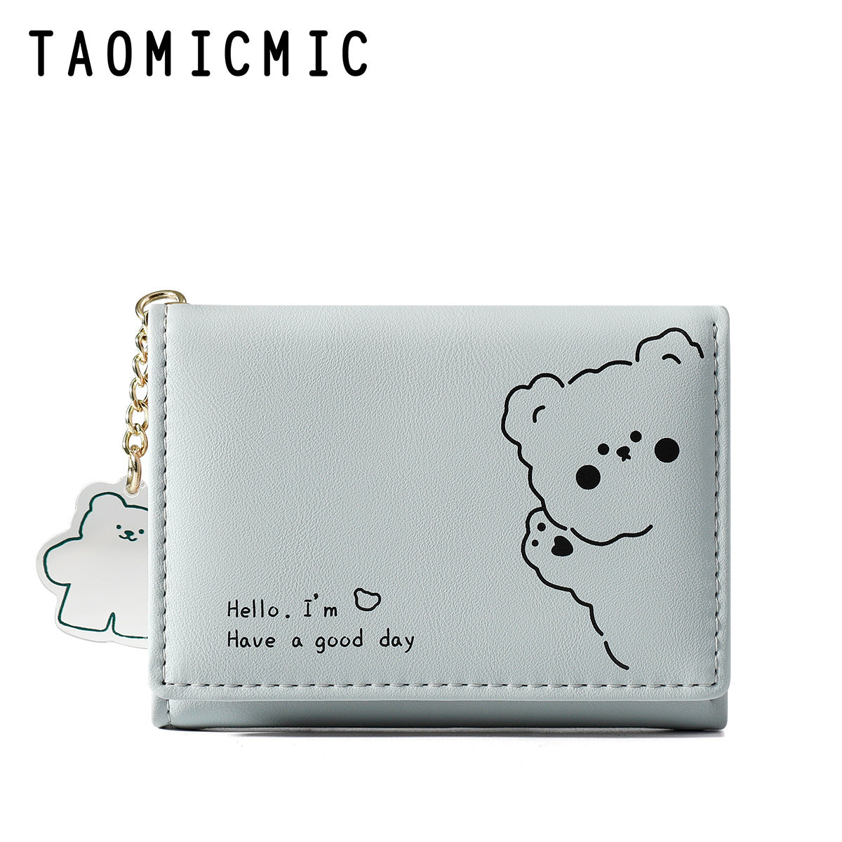 Women's Fashion Cute Large Capacity Three Fold Ladies Wallets