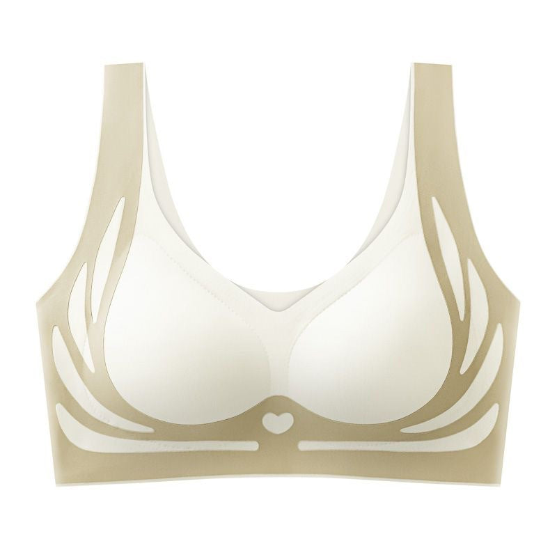 Fixed Cup Pull-up Push-up Small Breast Bras