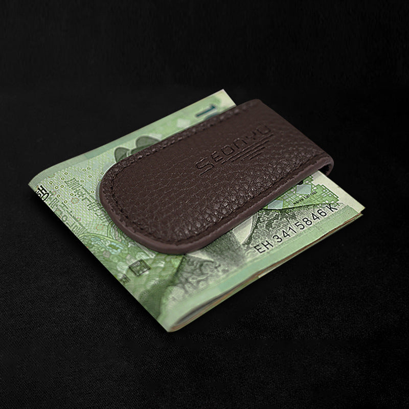 Clip Strong Magnetic Change Paper Money Ticket Men's Wallet