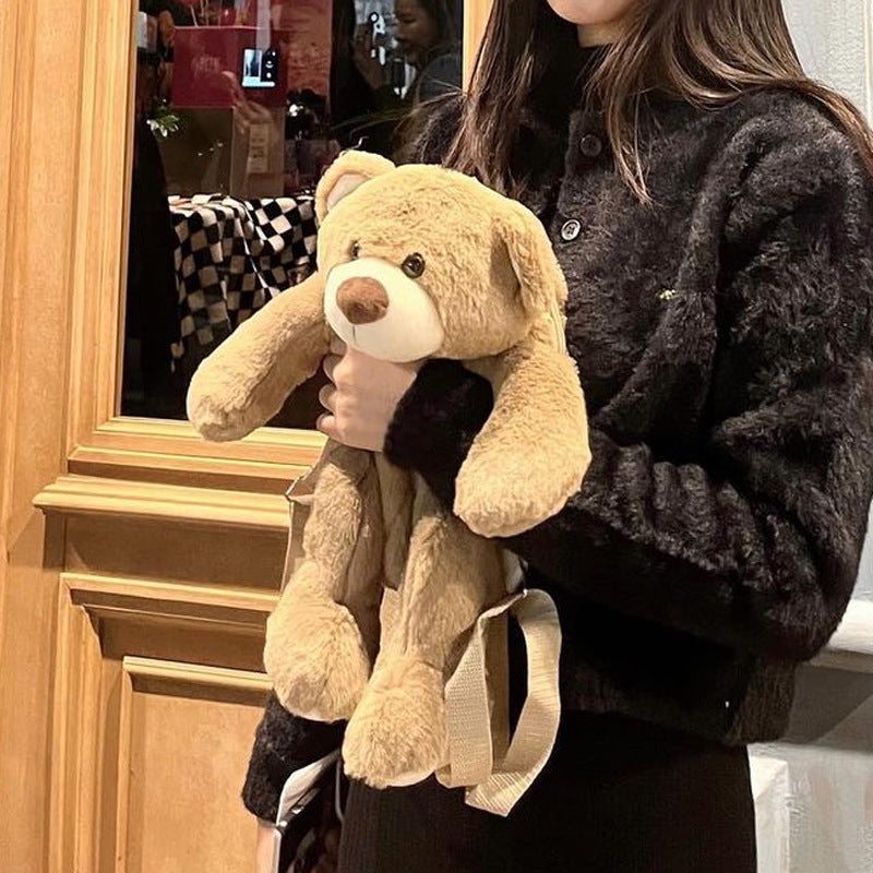 Korean Style Cute Plush Doll Female Backpacks