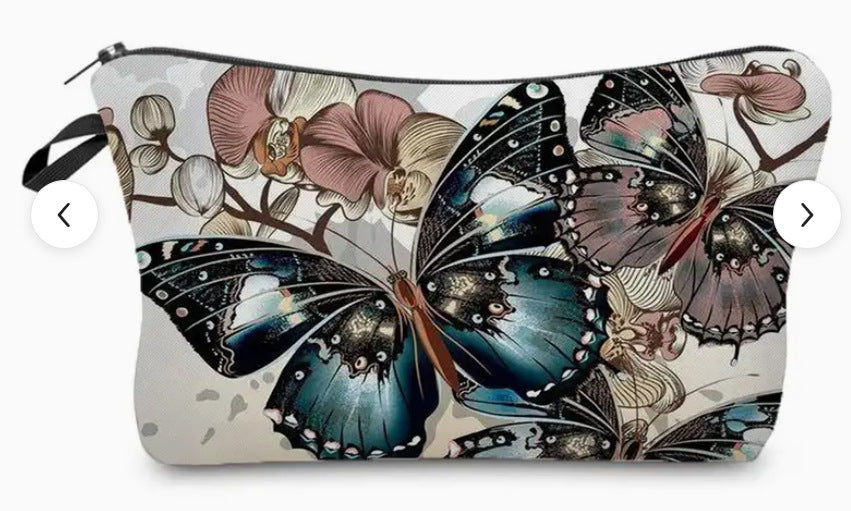 Women's Sunflower Pattern Clutch Multifunctional Toiletry Cosmetic Bags