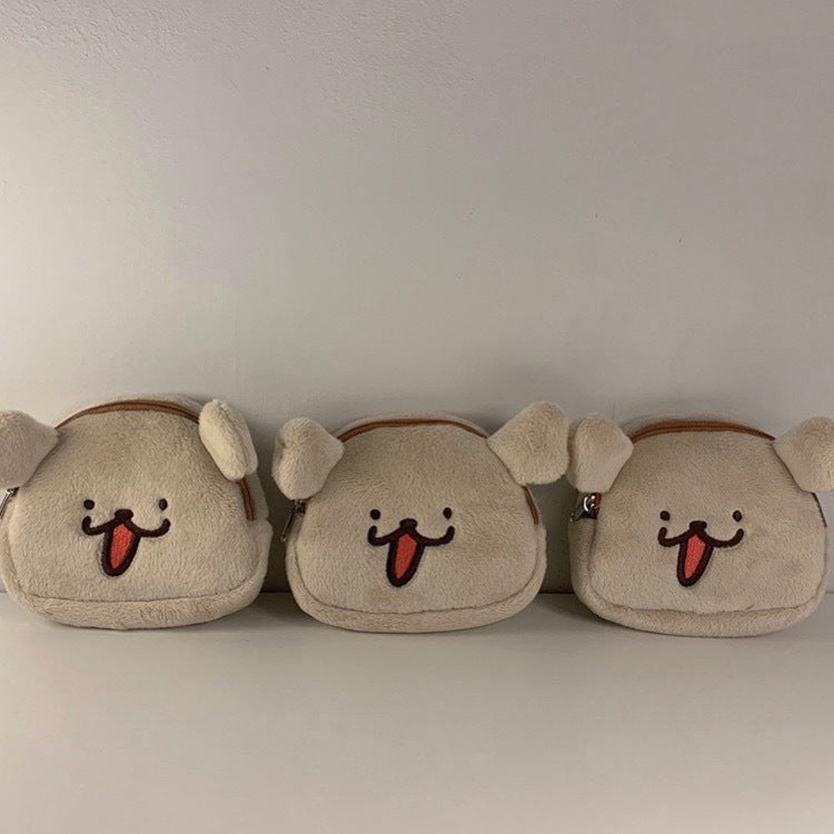 Naughty Puppy Cute Plush Storage Good-looking Cartoon Coin Purses