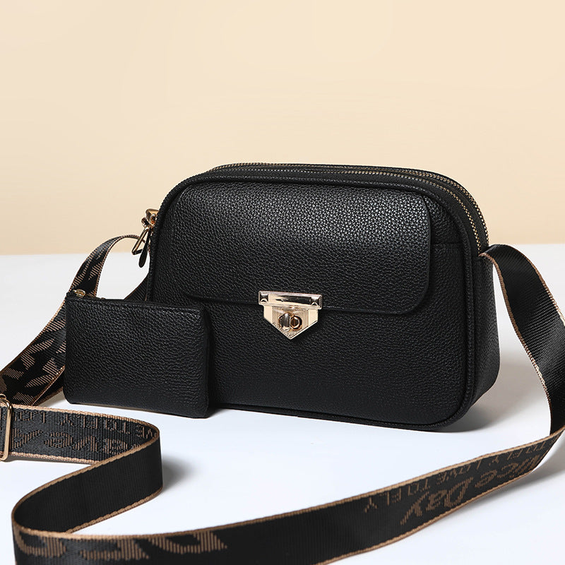 Women's Two-piece Soft Surface Classic Style High-grade Bags