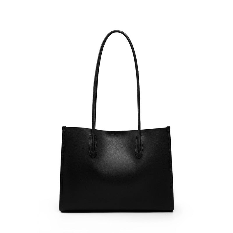 Women's Genuine Leather Niche Soft Versatile High-grade Large Handbags