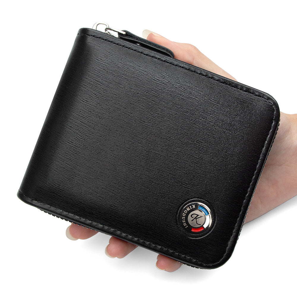 Men's Popular Metal Element Short Necklace Multiple Slots Men's Wallet