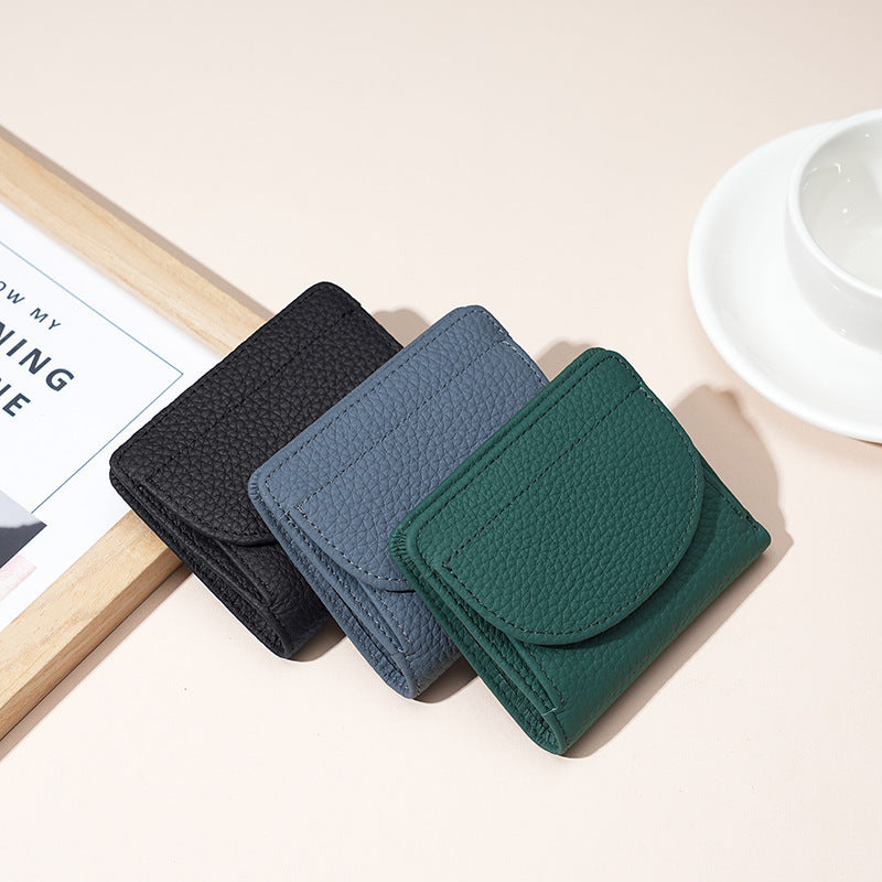 Pretty Women's Genuine Leather Swiping Mini Ladies Wallet
