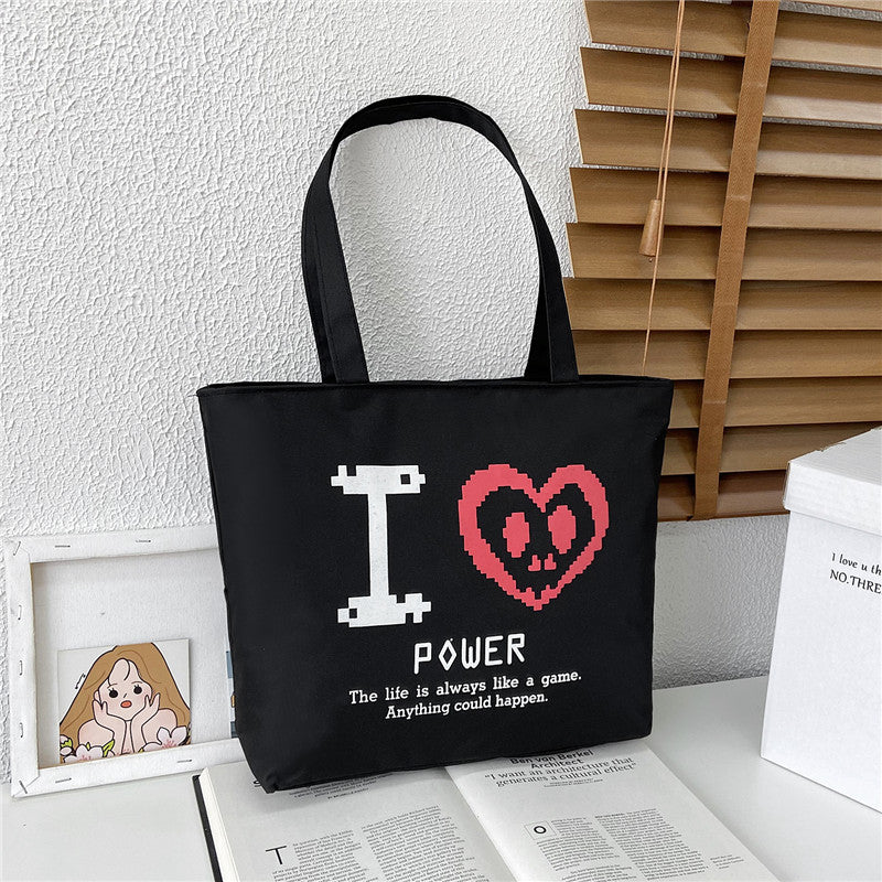 Women's Large Capacity Printed Fashion Canvas Portable Women's Shoulder Bag