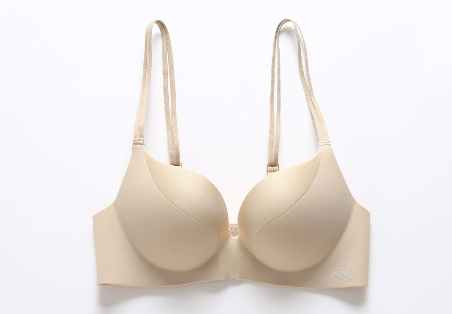 Women's One-piece Seamless Wireless Glossy Underwear Push-up Everyday Bras