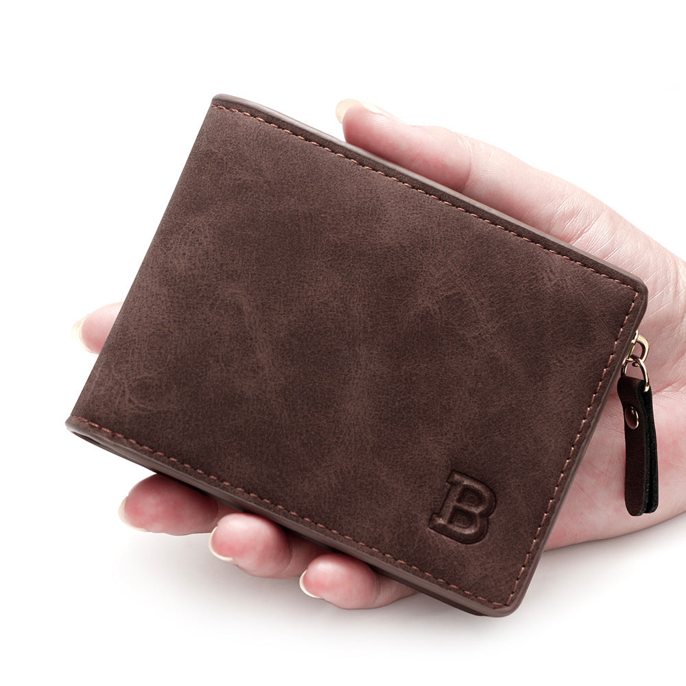 Comfortable Men's Pocket Vintage Short Dollar Men's Wallet