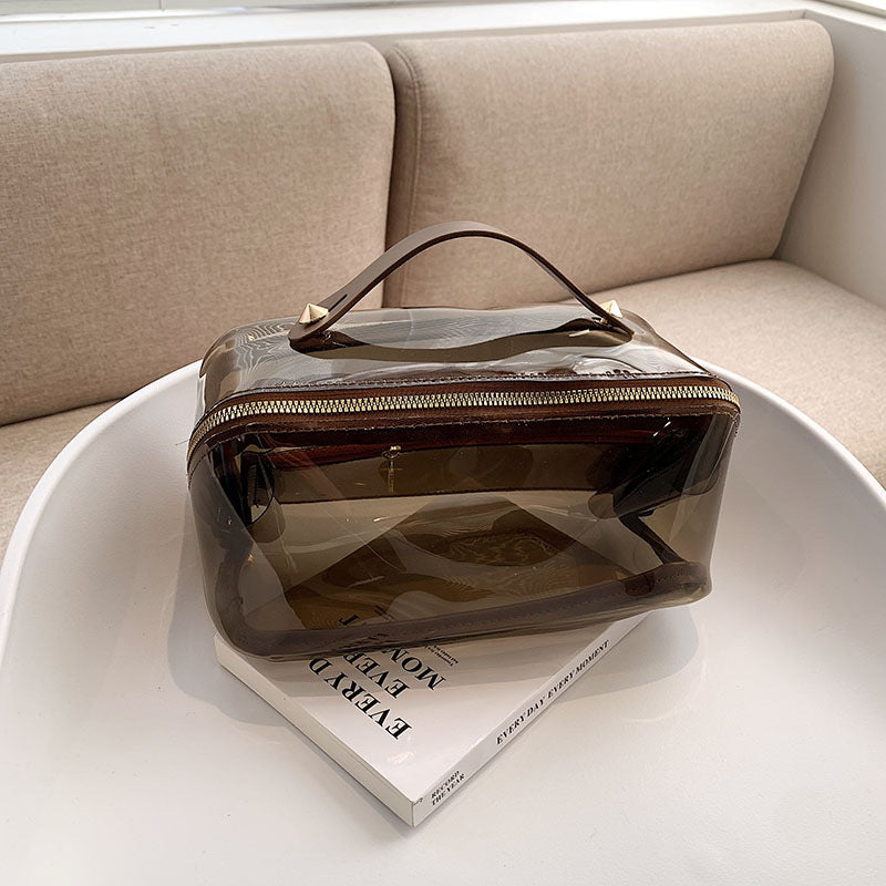 Transparent High-grade Portable Tile Wash Cosmetics Makeup Bag