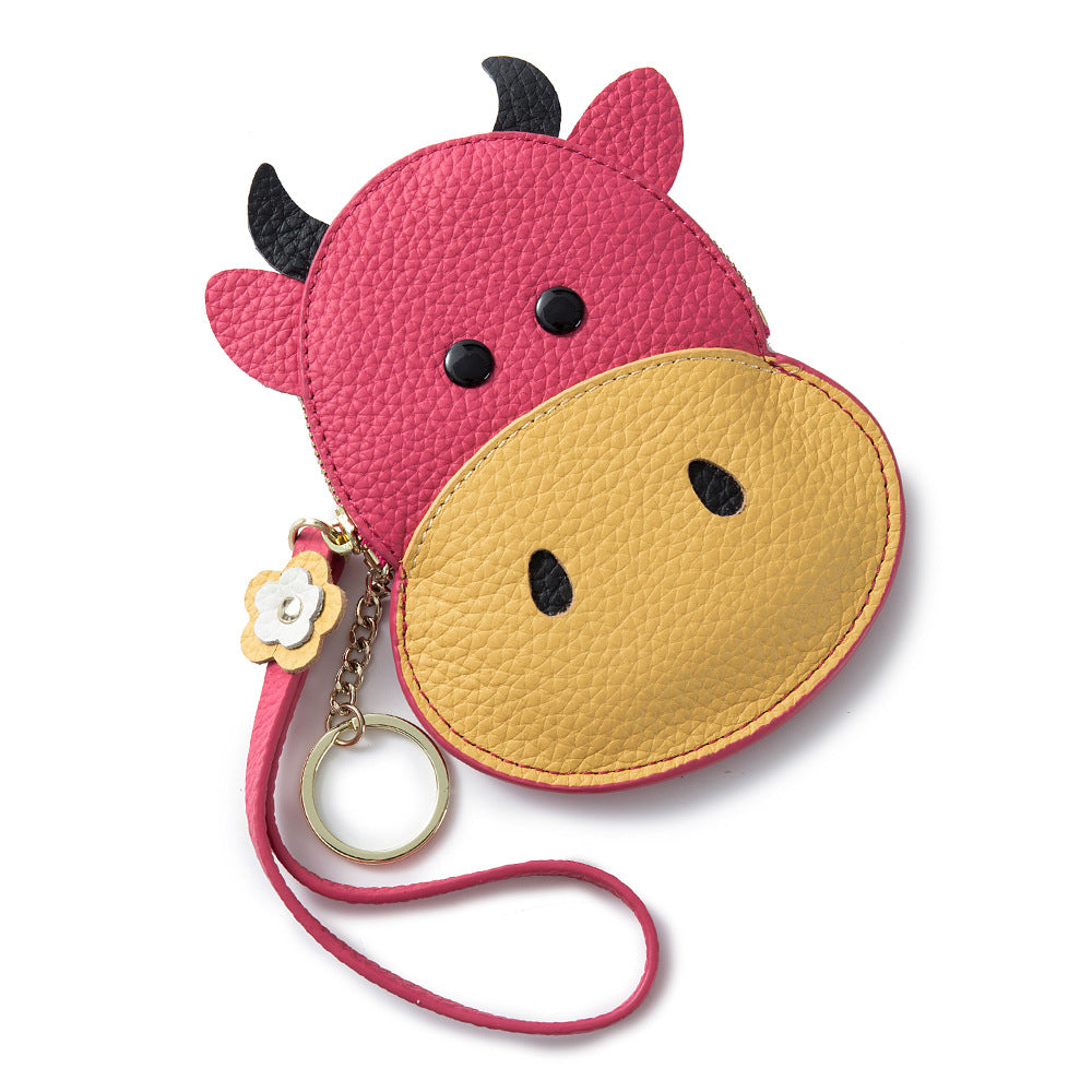 Female Style Pannier Genuine Leather Animal Coin Purses