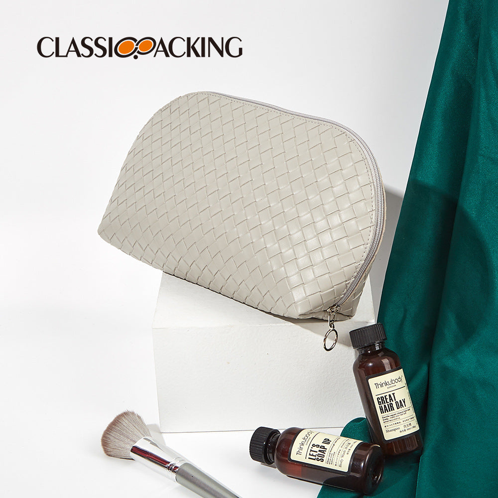 Simple Woven Storage Zipper Wash Waterproof Bags