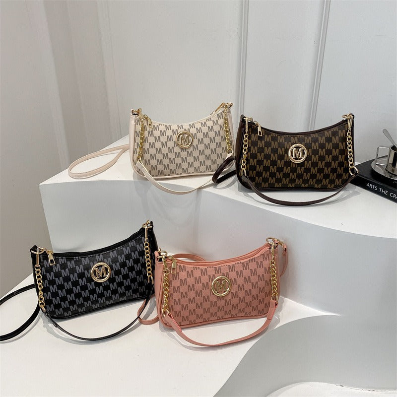 Style Fashion Underarm Western Personality Letter Women's Shoulder Bag