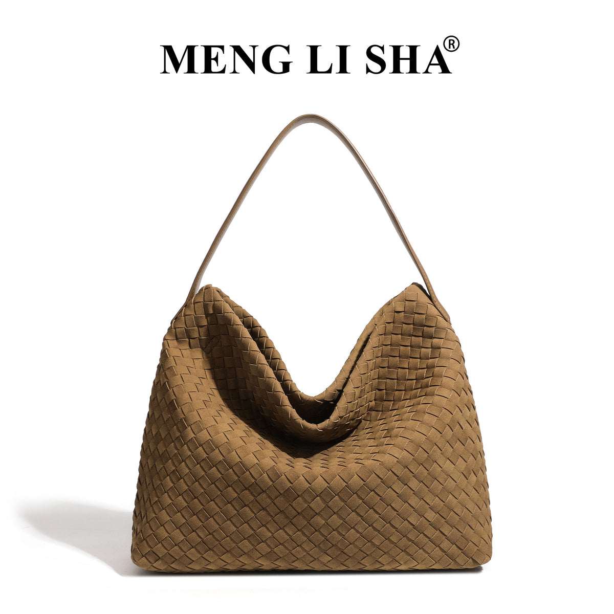 Korean Style Retro Trendy Large Capacity Hand-woven Commuter Women's Shoulder Bag