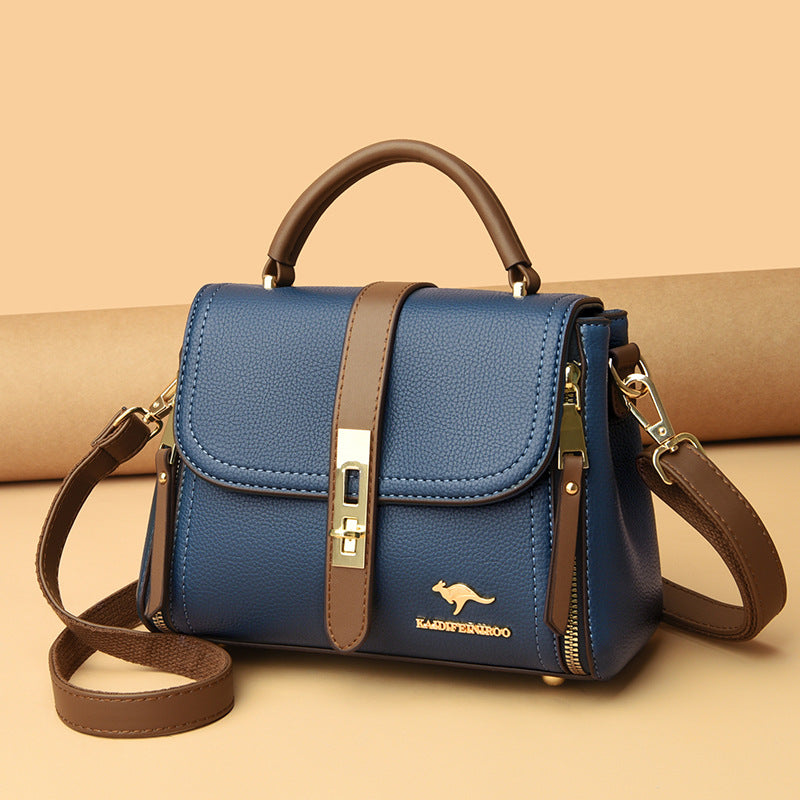 Creative Women's Female Fashion Color Contrast Shoulder Bags