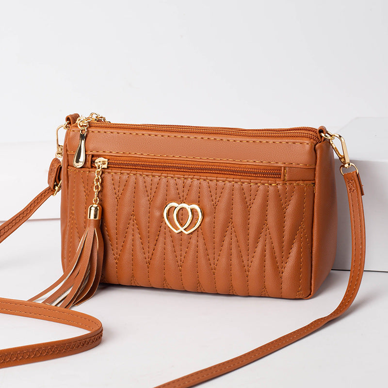 Women's Mom High-grade Mini Niche Tassel Soft Crossbody Bags