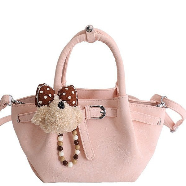 Korean Style Niche Portable Vegetable Basket Advanced Women's Shoulder Bag