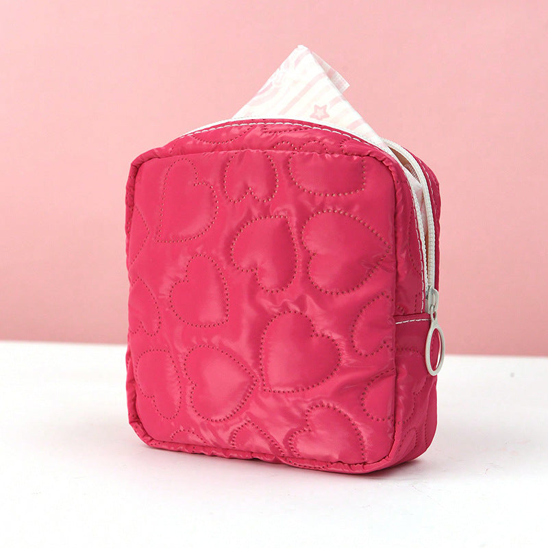 Color Cute Storage Portable Mini Leather Cosmetic Bags
