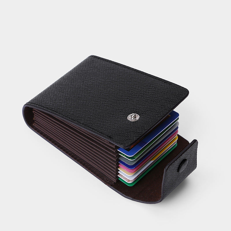 Cross Pattern Simple Multifunctional Change Clip Card Holder