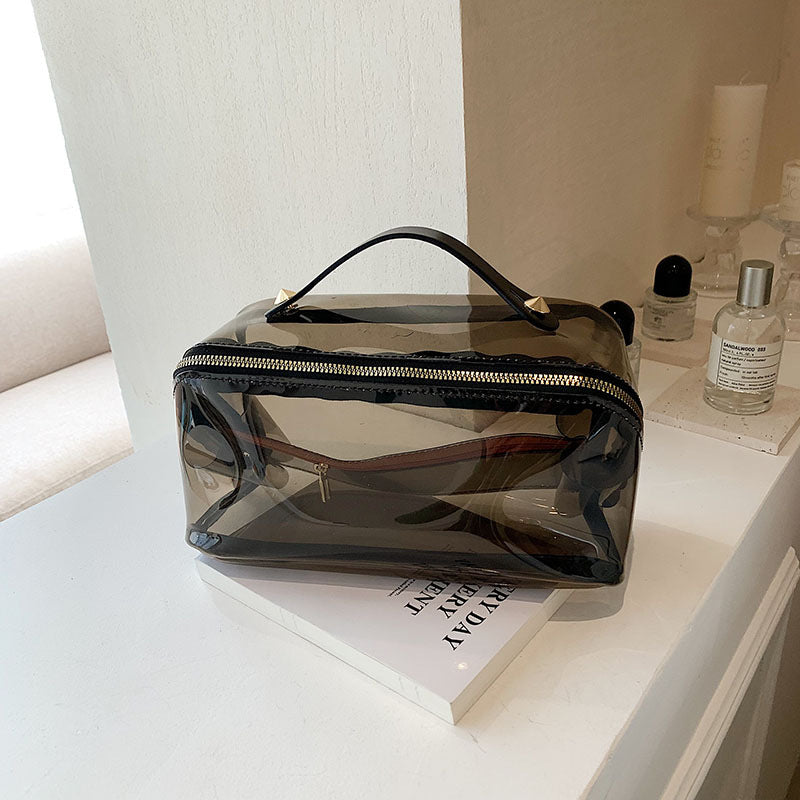 Transparent High-grade Portable Tile Wash Cosmetics Makeup Bag