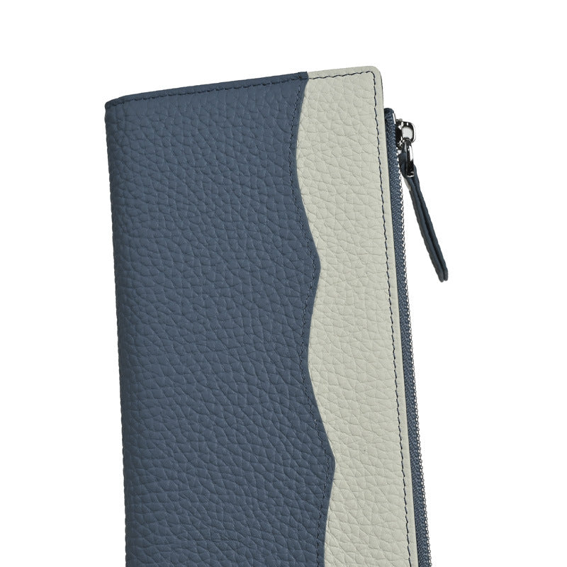 Women's Leather Long Lucky Cowhide Handmade Female Purses