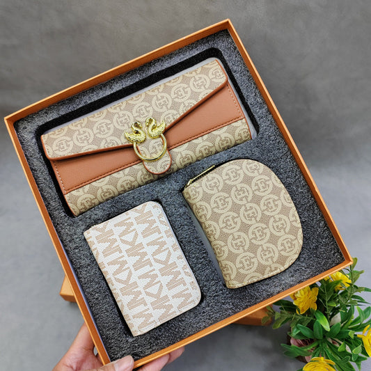 Cool Attractive Three-piece Gift Box Sets Ladies Wallets