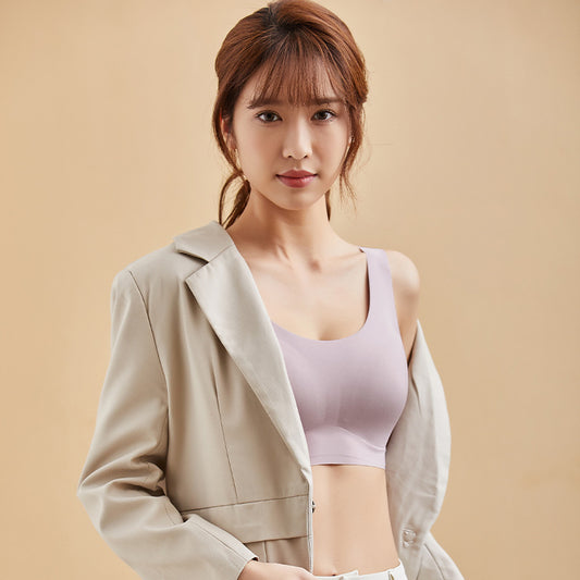 Women's Back Big Chest Small No Steel Bras