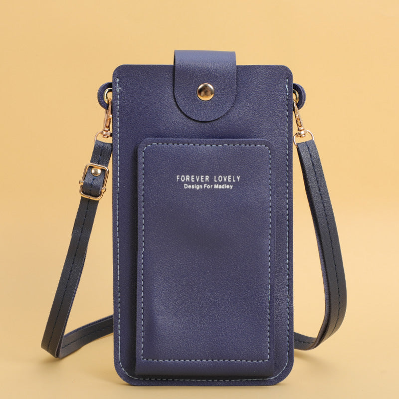 Women's Solid Color Fashion Simple License Phone Bags