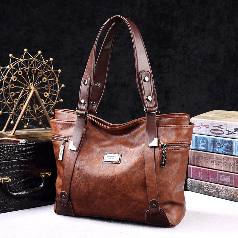 Women's Large Capacity Early Spring Simple Western Women's Messenger Bag