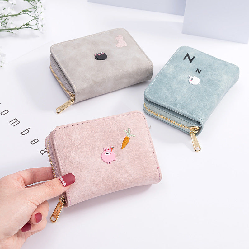 Female Short Versatile Korean Fashion Cute Fresh Card Holder