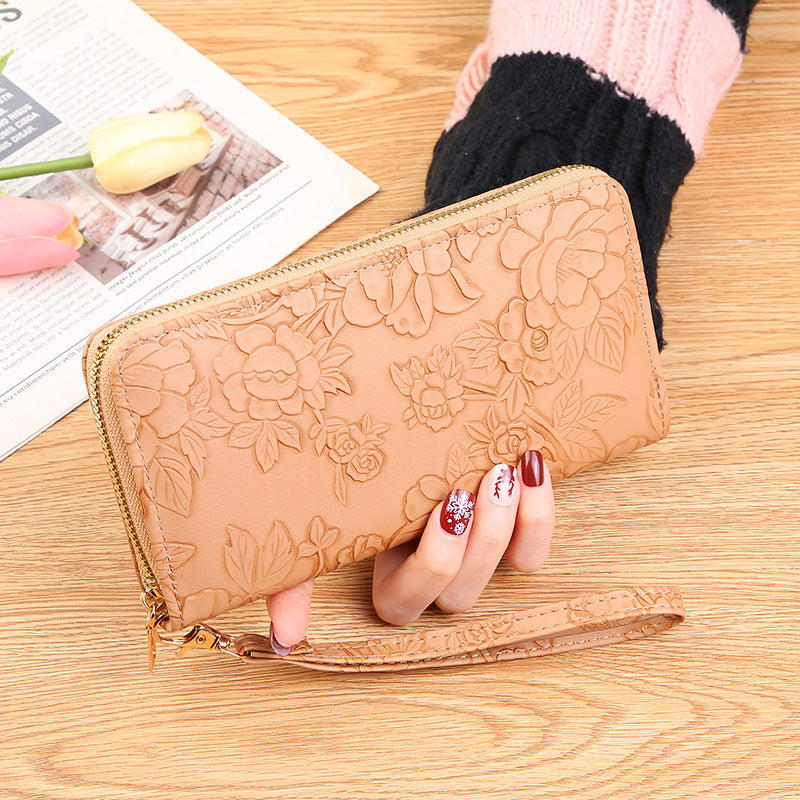Women's Long High-grade Clutch Cute Zipper Cell Ladies Wallet