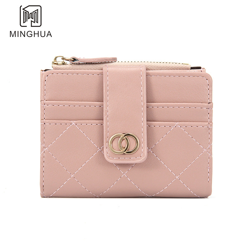 Women's Short Solid Color Summer High-grade Zipper Bags