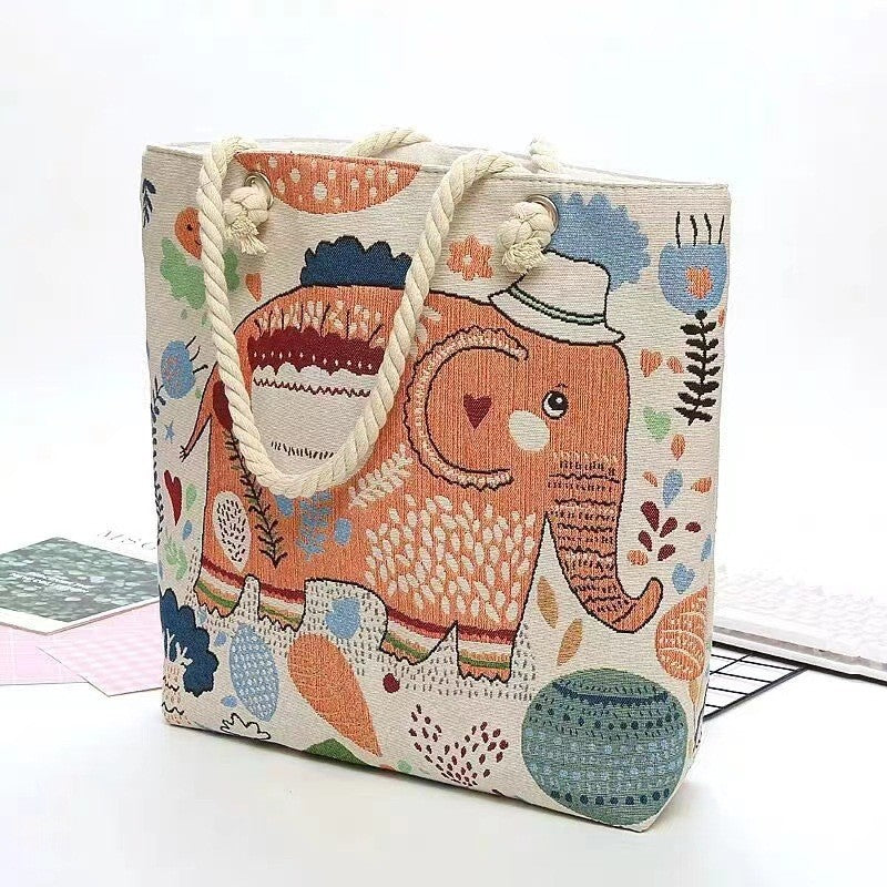Women's Style Medium Canvas Large Double Sided Shoulder Bags