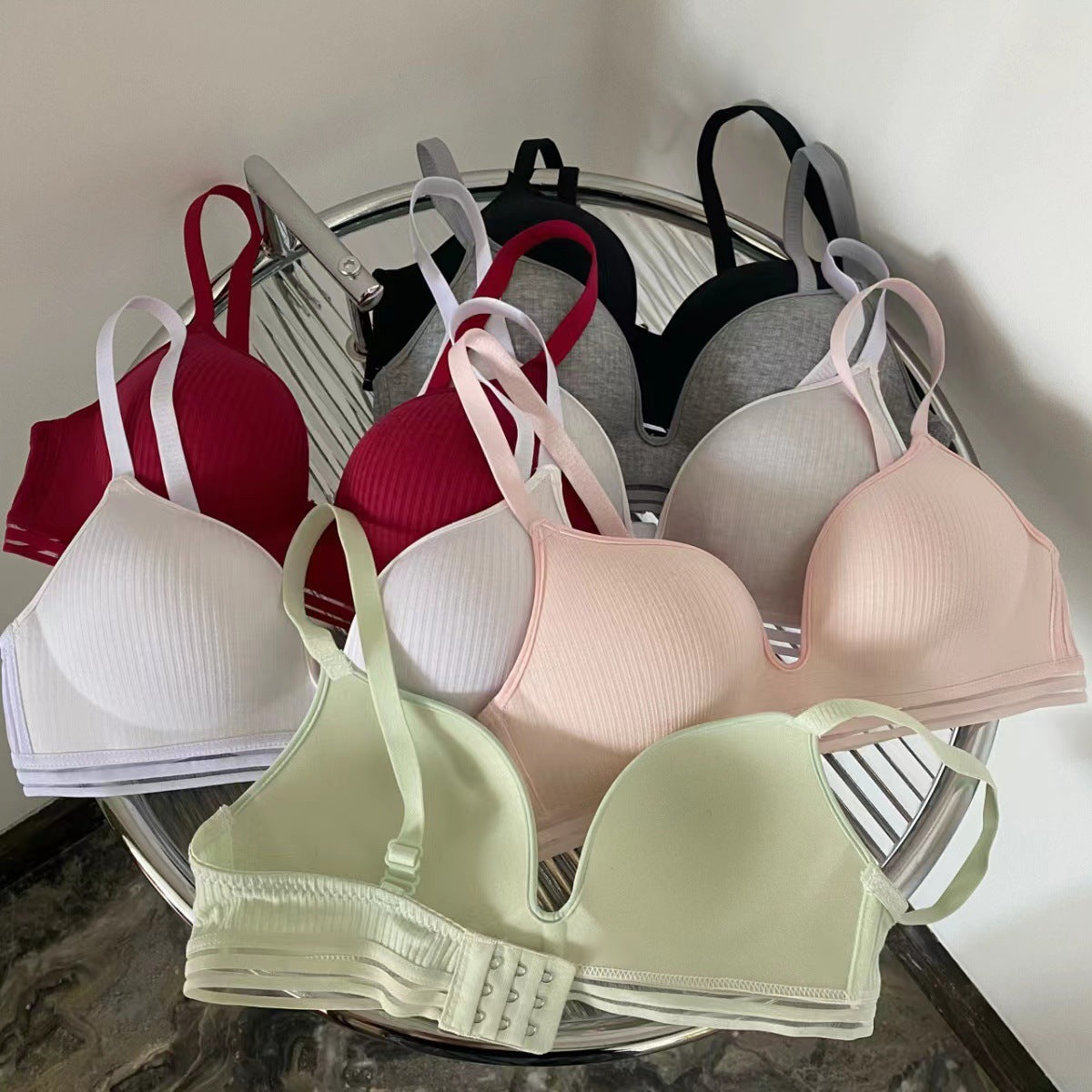 Generation Girly Simplicity Comfortable Pure Cotton Seamless Small Everyday Bras